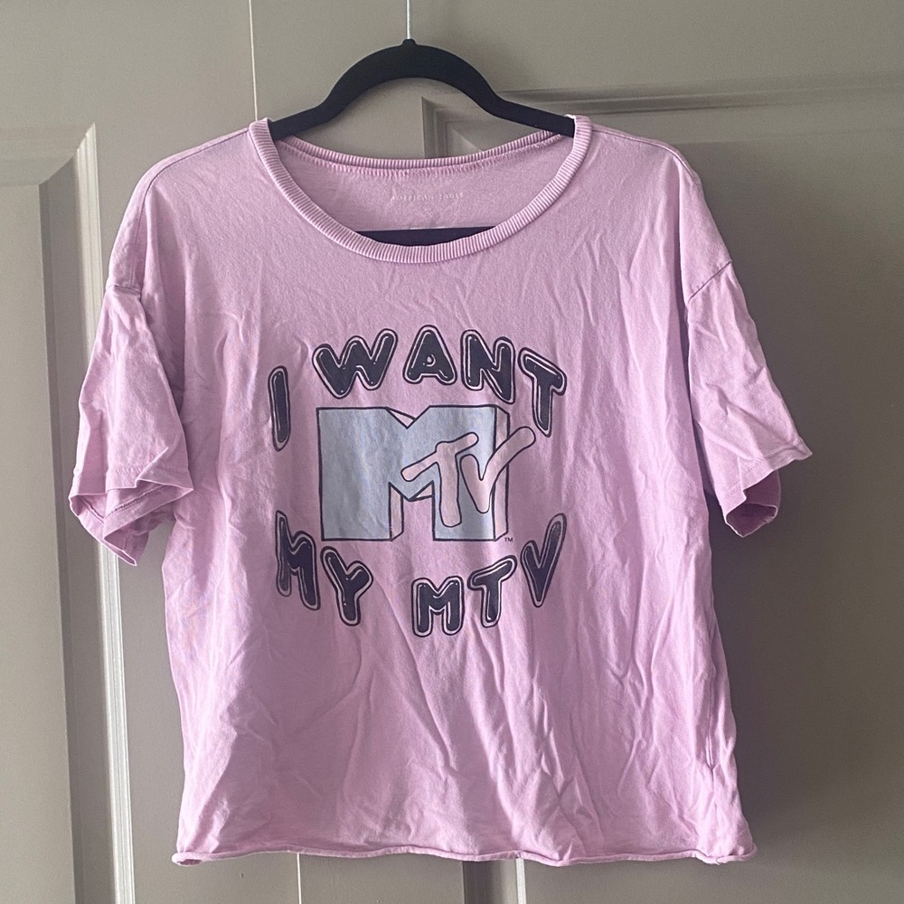 American Eagle X Pink MTV Graphic T-Shirt